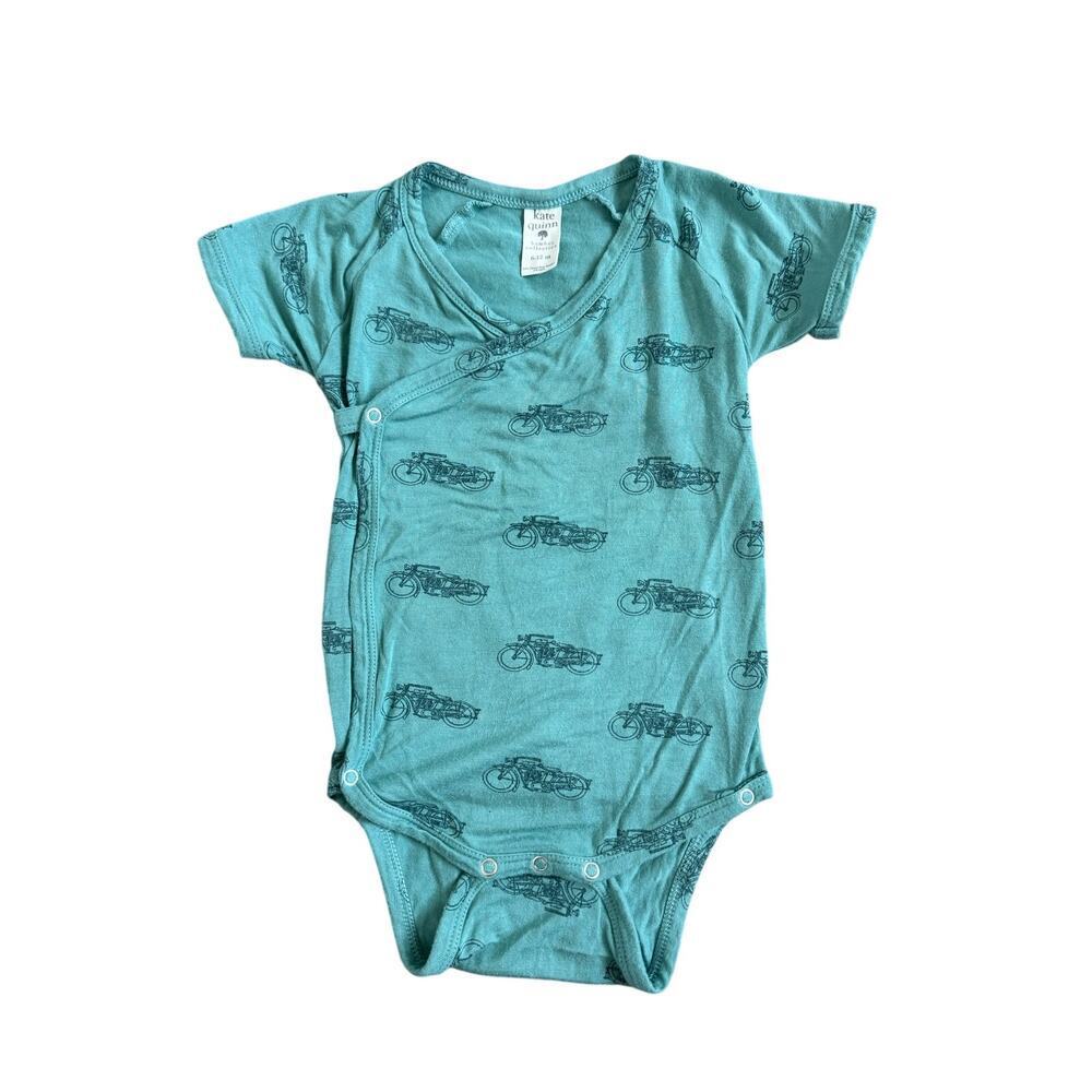 Kate Quinn Bamboo Collection Motorcycle Kimono Onesie | 6-12M
